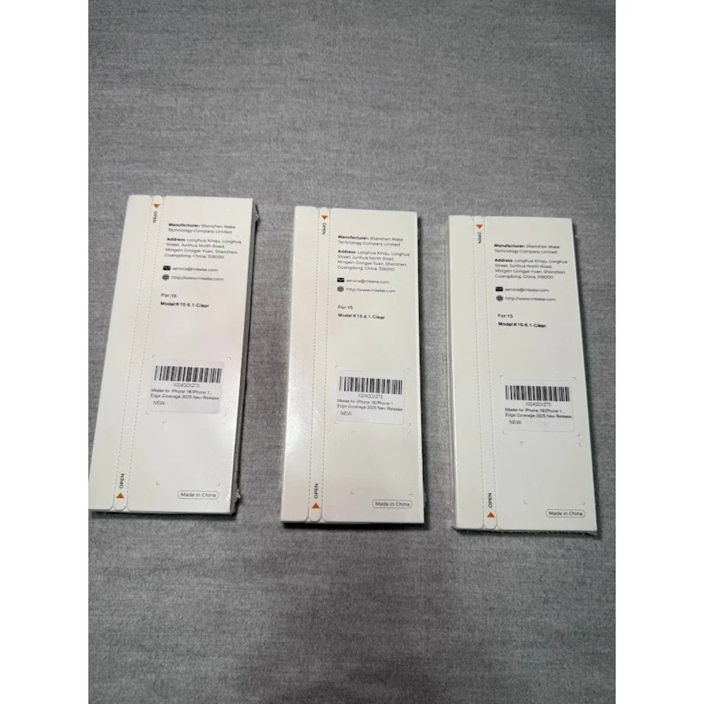 Mkeke 3 Pack Screen Protector for iPhone 16 iPhone 15 6.1